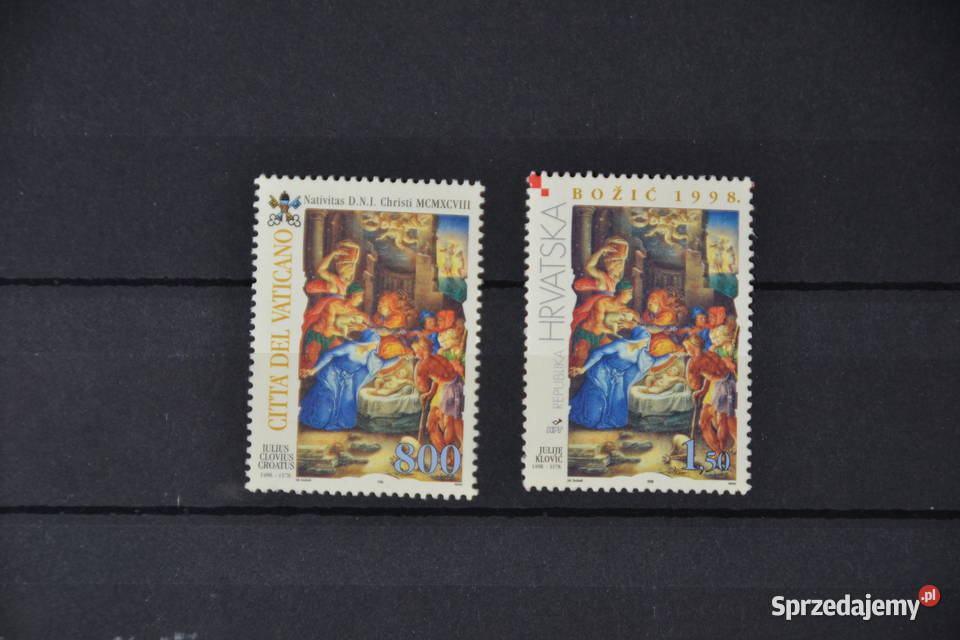 Znaczki Wydanie Wspólne Watykan Chorwacja Boże Filatelistyka dolnośląskie Sobótka