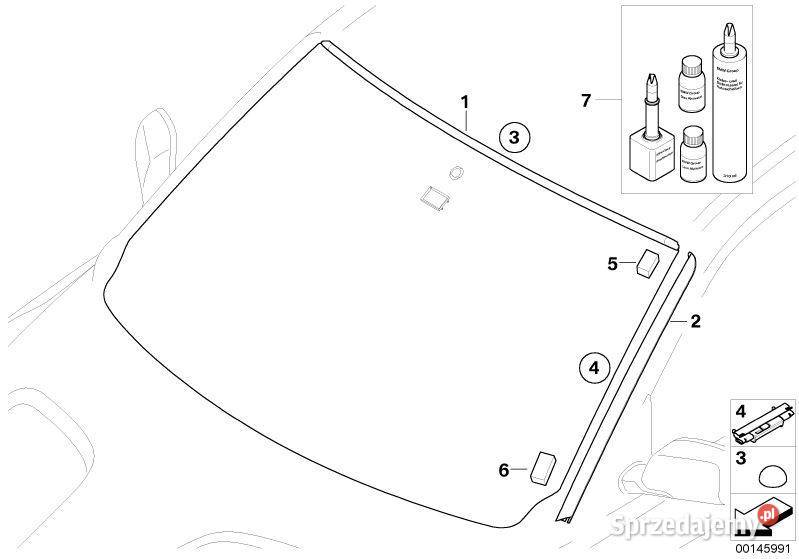 Osłona przedniej szyby góra BMW 51313415508 dolnośląskie sprzedam