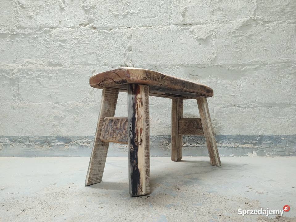 Ławka stołek drewniany 38cm Białystok