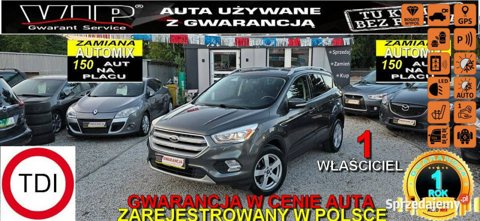 Ford Kuga LIFT Sam parkuje Super Wyposażenie1 WŁ Świdnica