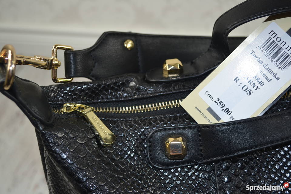 Torbatorebkaduży worek Monnari skóra węża 50