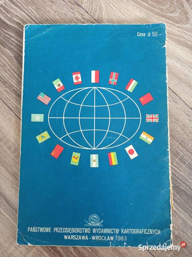 Atlas geograficzny Polska Kontynenty Świat pomorskie Gdańsk