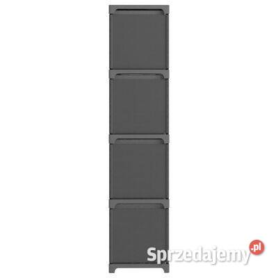 Regał z 12 przegrodami pudełka szary 103x30x141 Pozostałe Warszawa