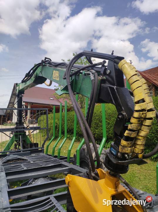 Przyczepa leśna z żurawiem i napędem Ustrzyki Dolne