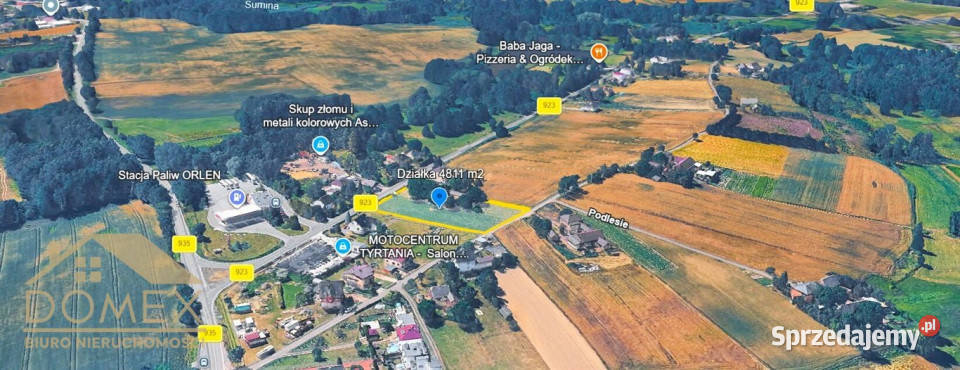 sprzedaży gruntu Rzuchów 4811m2