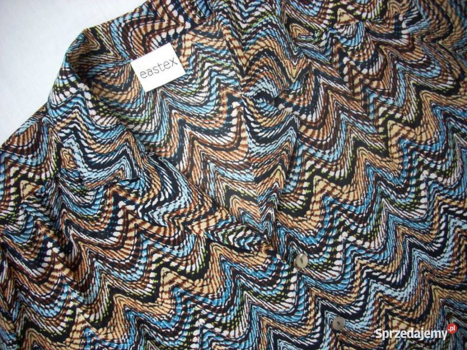 EASTEX koszula Bluzka Super Wzór 46 48 krótki Nowy Sącz
