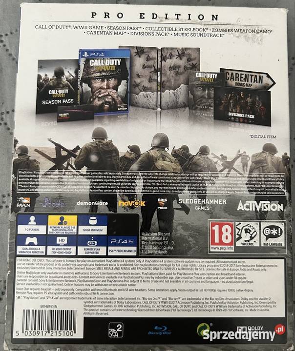 Gra 4 COD WW II steelbook