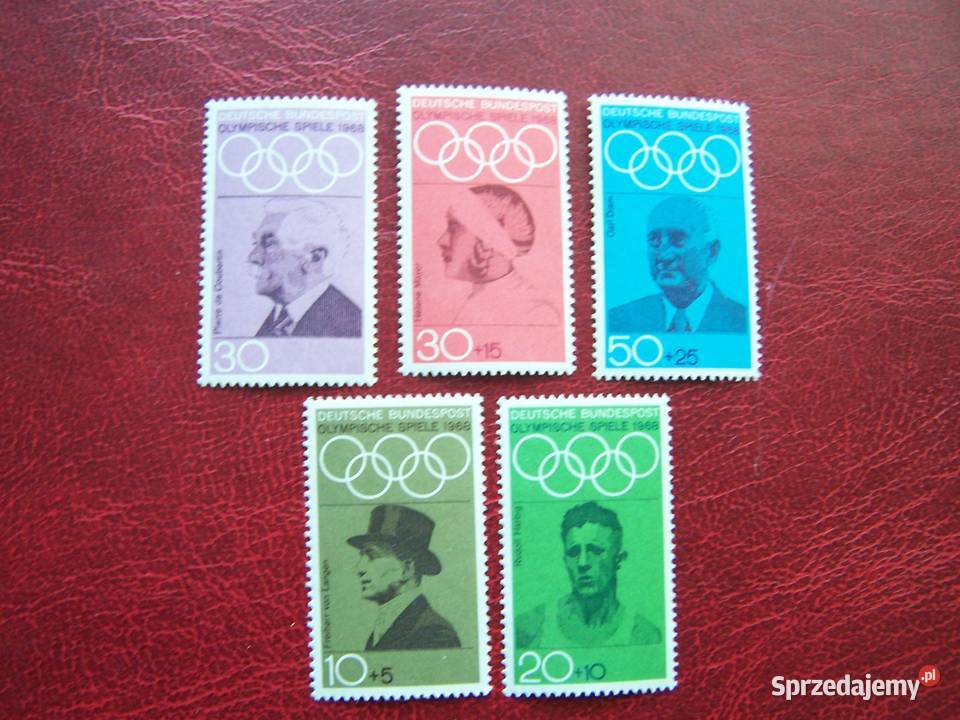 Niemcy 1968 MNH Mi 56165 Sport Działacze śląskie Tychy sprzedam