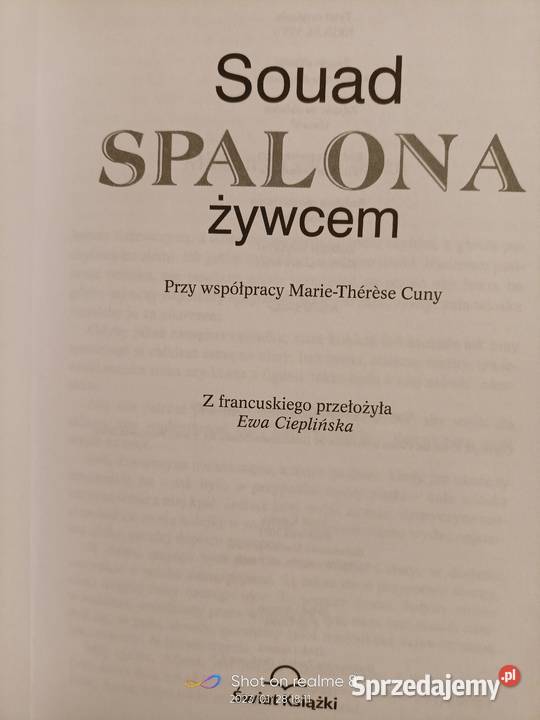 Spalona żywcem książki Warszawa księgarnia Praga
