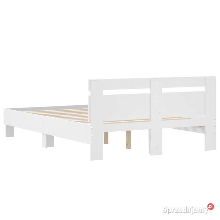 Rama łóżka z wezgłowiem biała 120x200 WM3207427 mazowieckie