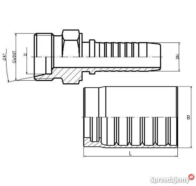 5x Zakuwka GW Zewnętrzny M16 Z Tuleją DN8 516 Solec Kujawski