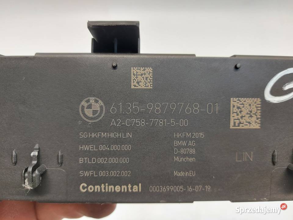 BMW G05 X5 30d 2019r MODUŁ STEROWNIK KLAPY osobowe