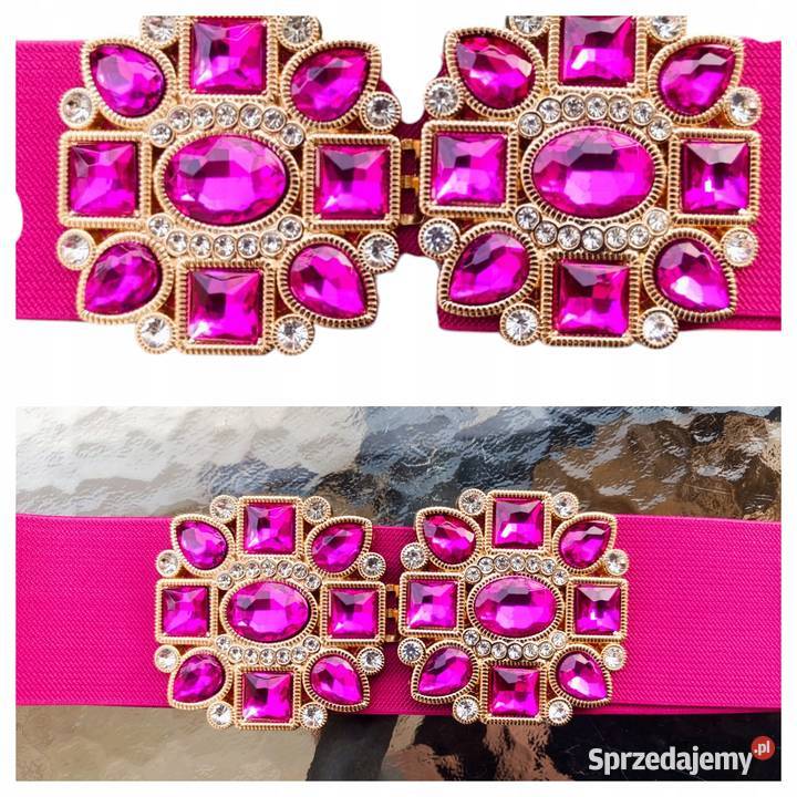 Stylowy biżuteryjny pasek damskielastyczna guma Paski Wieluń