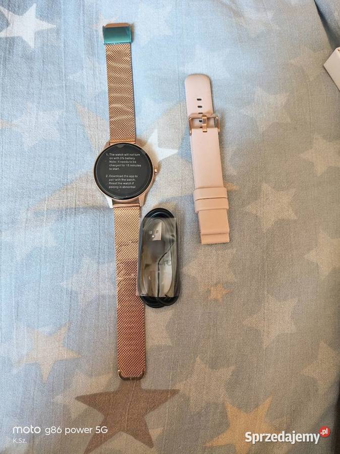 Smart watch złoty model I 180 złoty ekran sprzedam