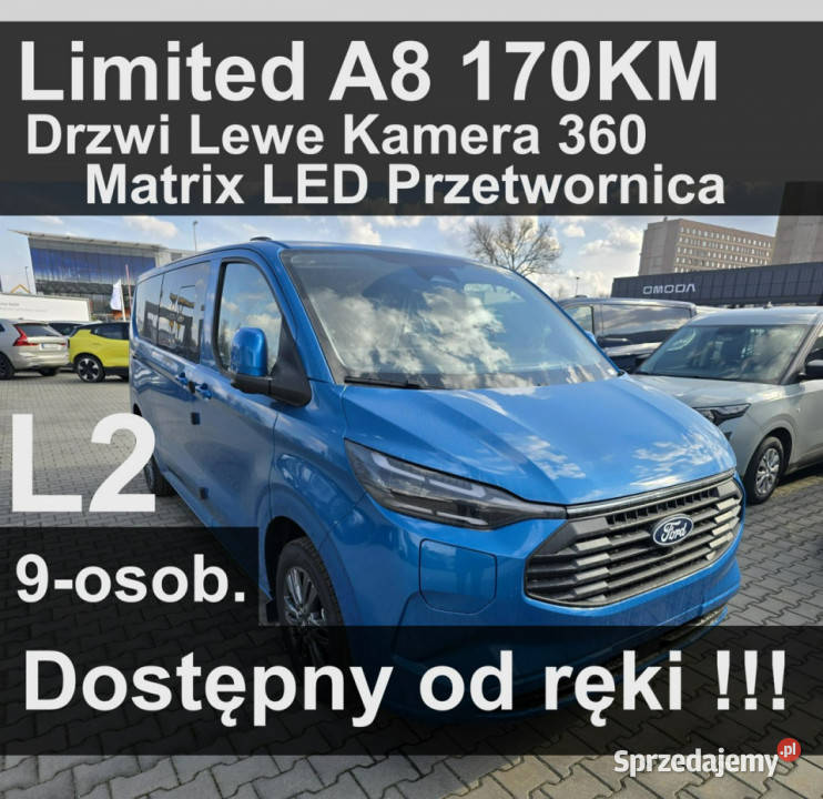 Ford Transit Custom Limited 170 A8 DrzwiLewe Szczecinek
