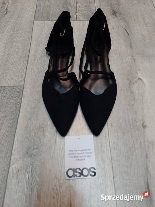 40 ASOS Design Czarne baleriny wieczorowe z Kraków