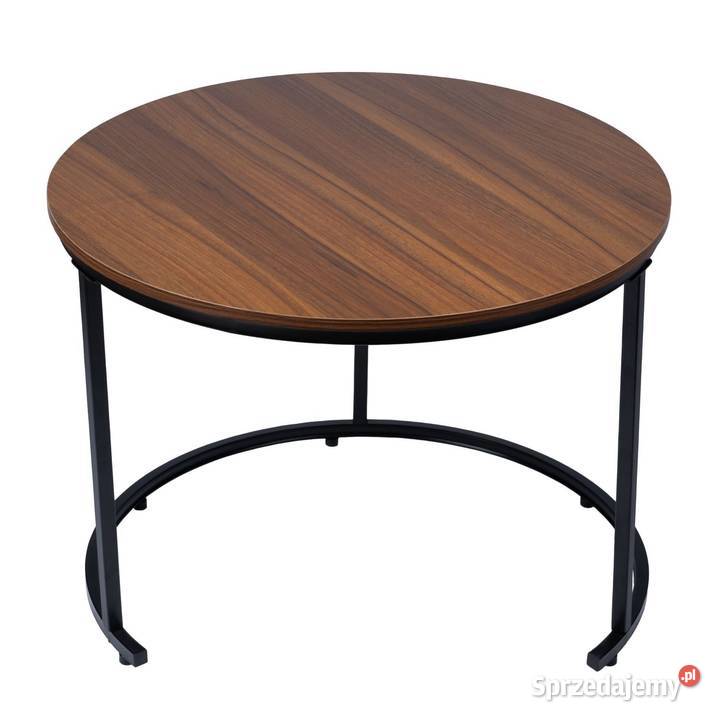 Nowoczesne stoliki kawowe okrągłe zestaw 2w1 Stoliki kawowe i ławy Poznań