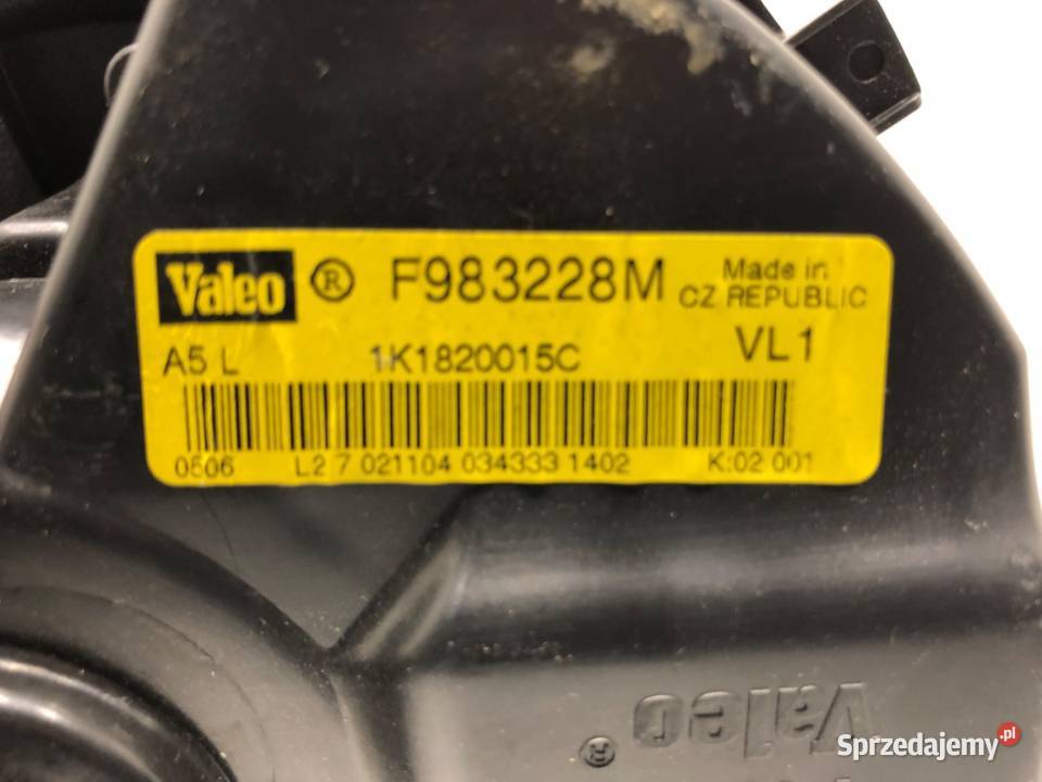 DMUCHAWA NAWIEWU SEAT ALTEA 1K1820015C osobowe