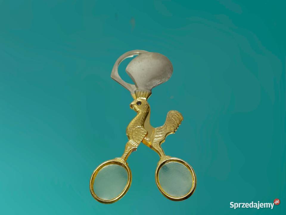 Nożyczki do jajek vintage Art Deco zabytkowe Kalisz