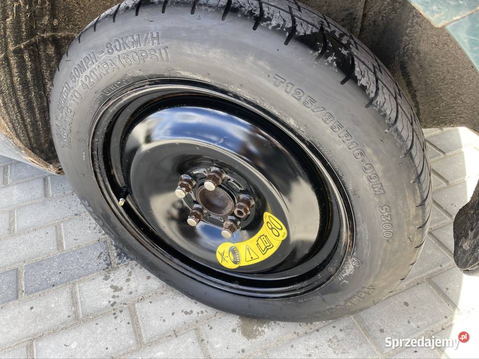 Koło dojazdowe Ford 5x108zestaw z podnośnikiem Niepołomice