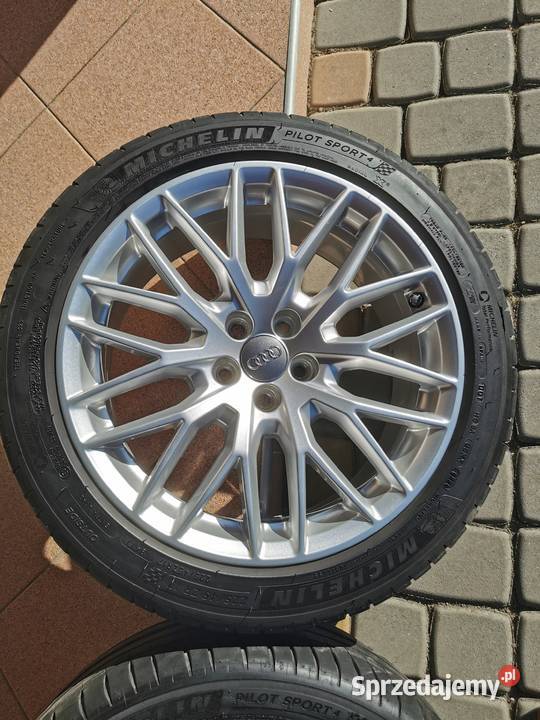 Oryginalne koła Audi R17 5x100 Michelin Pilot warmińsko-mazurskie Różnowo