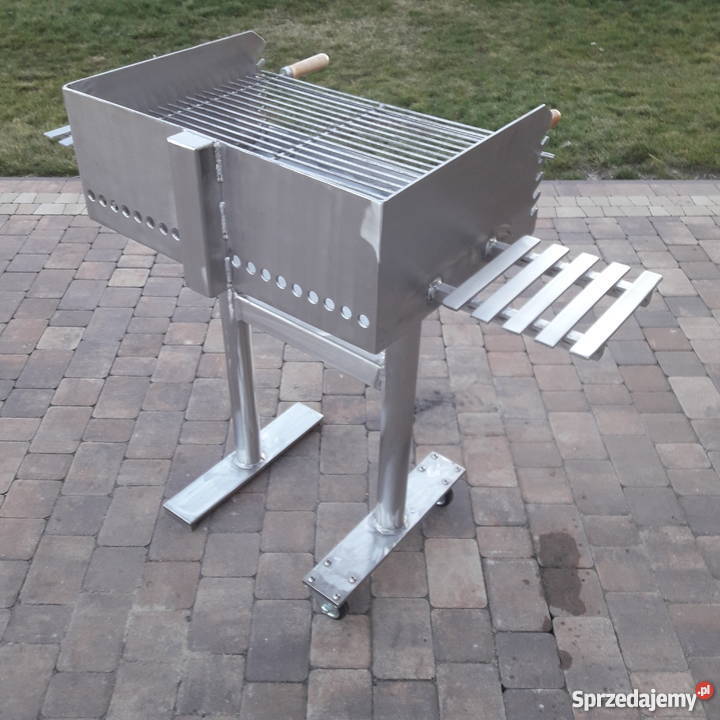 Solidny grill ogrodowy blacha nierdzewna 5 mm