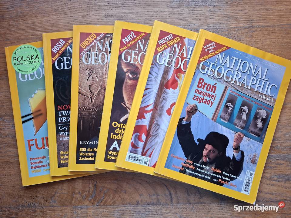 Nationa Geographic 2002 2003 6 numerów Kraków