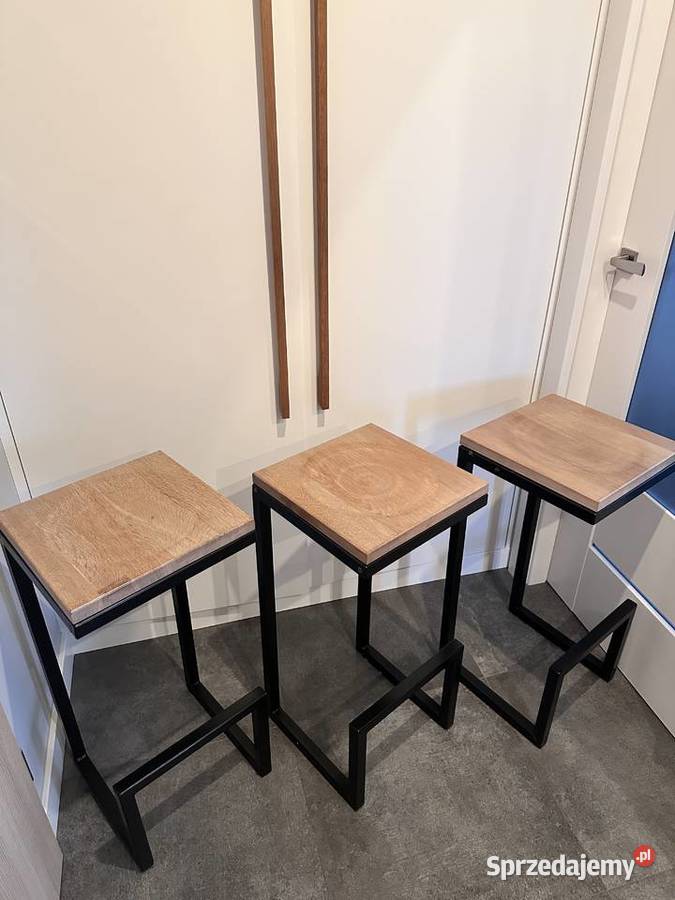 Hokery w stylu loft industrialnym 50cm Hokery Kowale