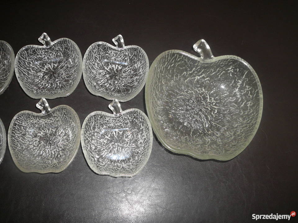 Jabłka 6 1 salaterki lata 70 Ząbkowice Ceramika i szkło Wrocław sprzedam