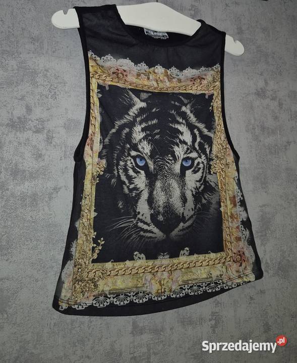 Bluzka damska czerń Tygrys 38M Rozmiar 38(M) łódzkie Łódź sprzedam