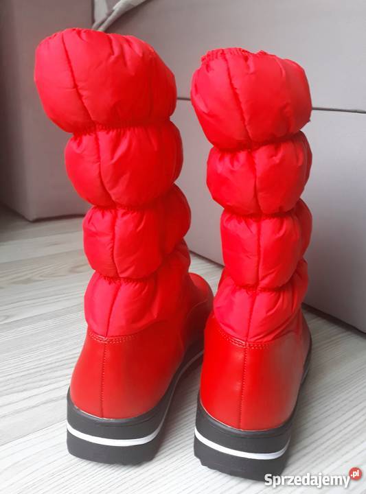 NOWE czerwone buty zimowe śniegowce 25 39 Rozmiar 39