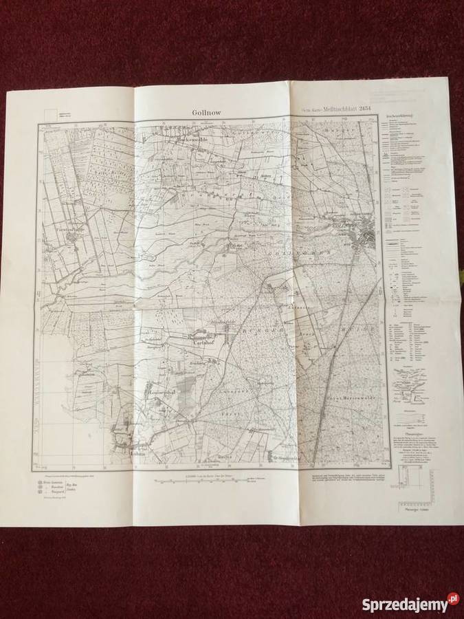 305 Niemiecka mapa Goleniowa