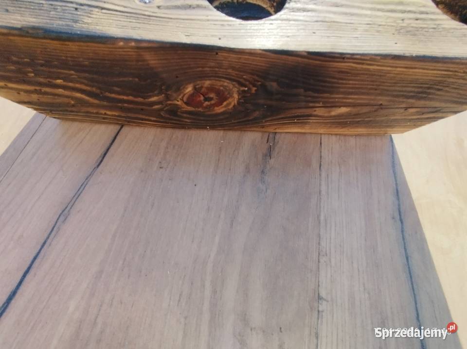 Świecznik z starego drewna wysyłka Świeczniki Żnin