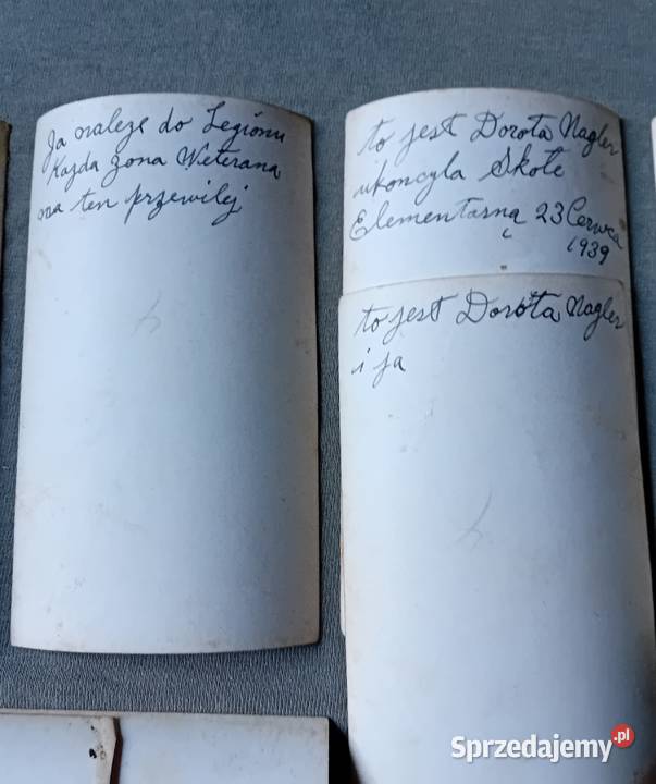 Zestaw 4 fotografii rodzinnych polonia z USA Koźminek sprzedam