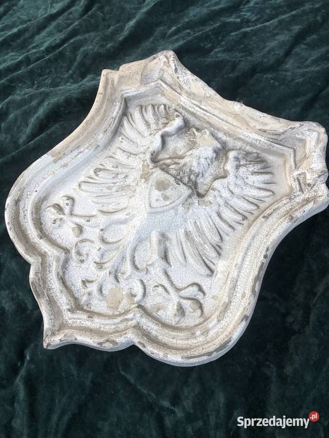 Antyk kafel Godło Orzeł biały Polska Łowicz sprzedam