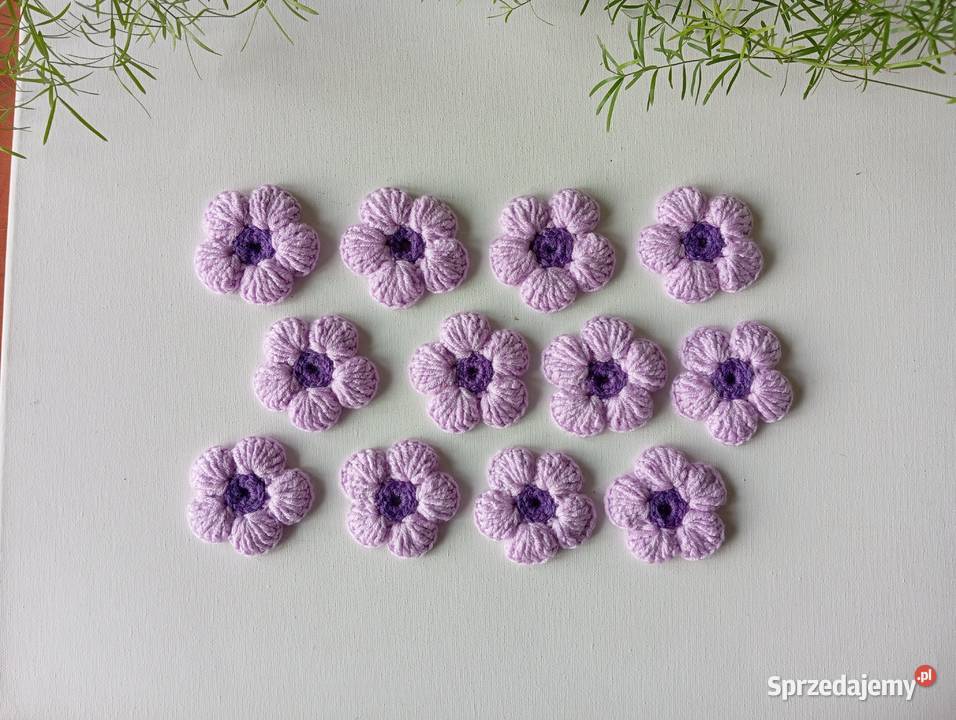 Szydełkowe kwiatki 6 Warszawa