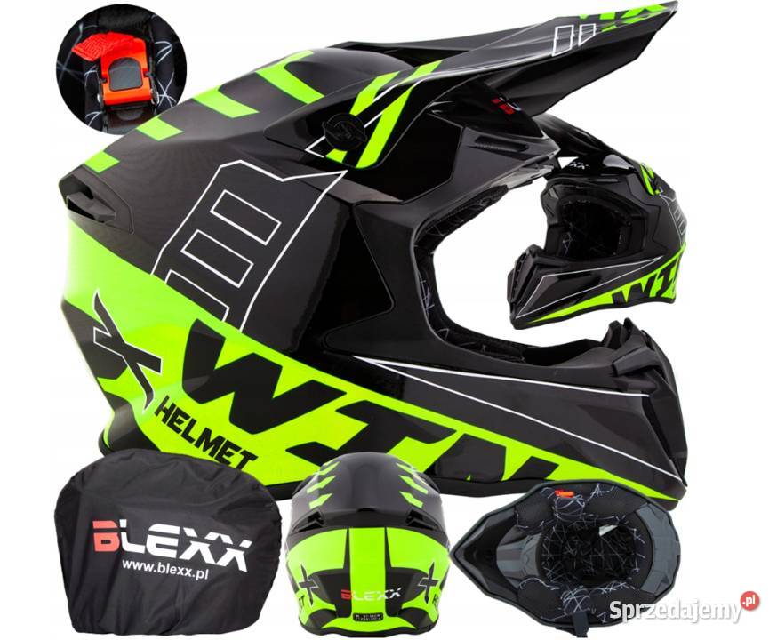 Kask Blexx Cross ATV Enduro Nowy homologacja Godów