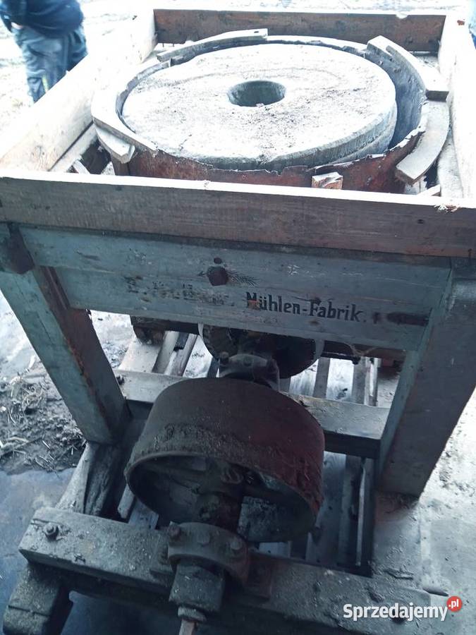 Młyn żarnowy do zboża niemiecki 1910r Pozostałe Ostrzeszów