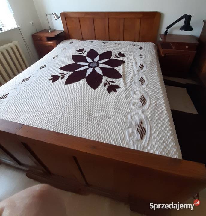 Sprzedam duże podwójne łóżko szafki nocne Kazimierz Biskupi