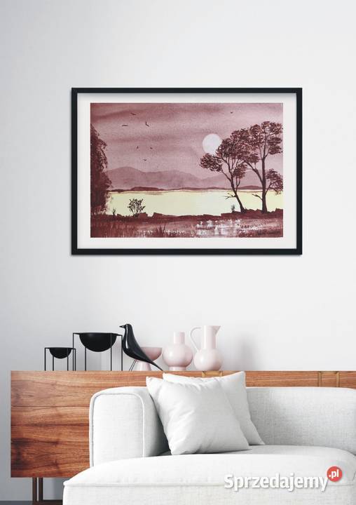 Akwarela Akwarelka Obraz pt Cisza którą przerywa lubelskie Lublin sprzedam