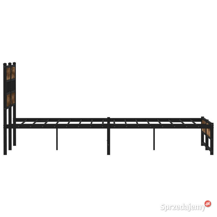 Łóżko Czarne Metalowe Rama Łóżka Metalowa Ze 125cm mazowieckie sprzedam