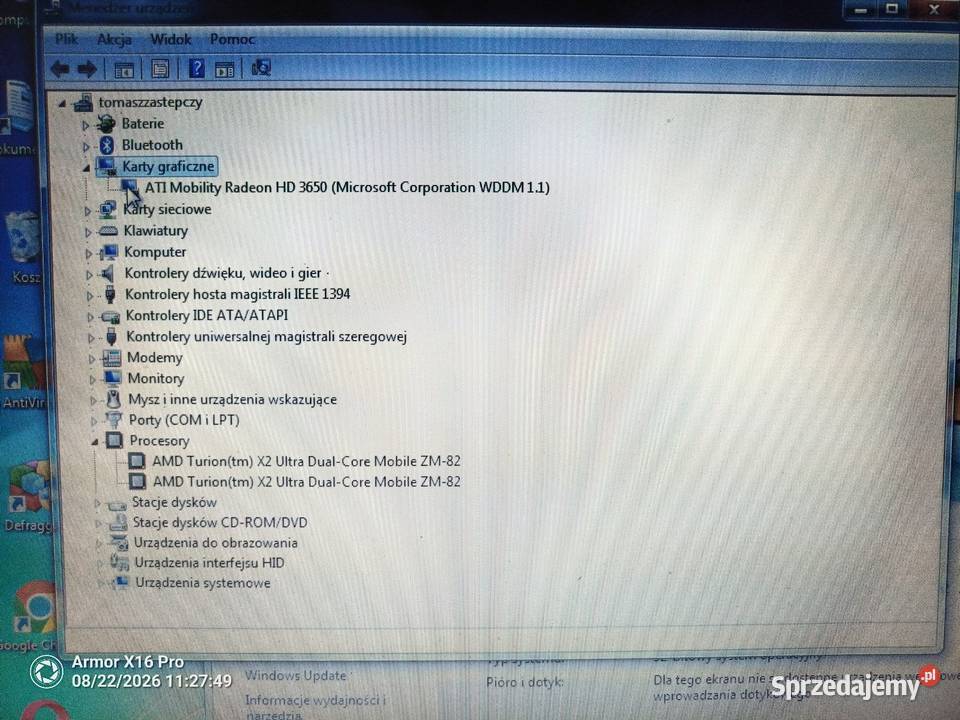 Laptop Toshiba sprawny Komputery i Akcesoria lubuskie Krosno Odrzańskie