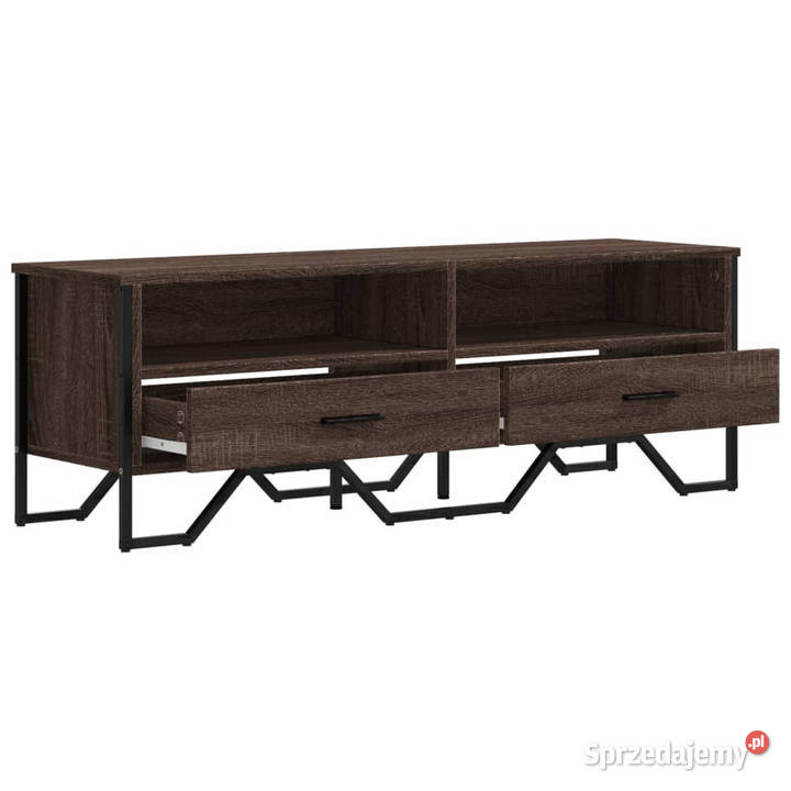 Szafka pod telewizor brązowy dąb 122x34x41 sprzedam