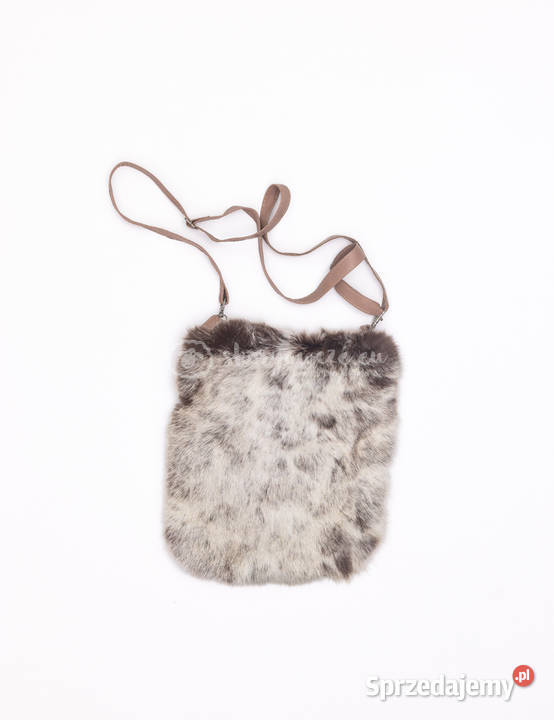 Skórzana torebka listonoszka naturalne futro z Szaflary sprzedam