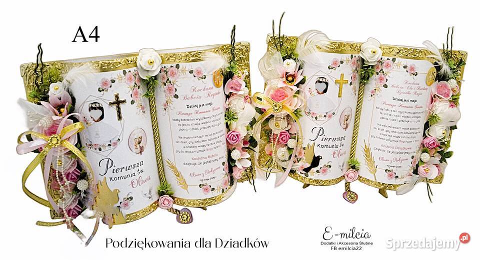 Podziękowania Dziadków STOJĄCE KSIĘGI z lubuskie Zielona Góra