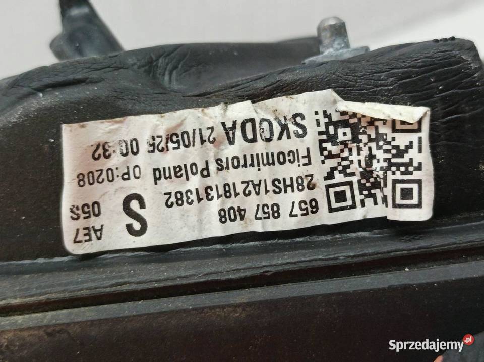 LUSTERKO PRAWE 6PIN EUROPA 657857408 Skoda Scala