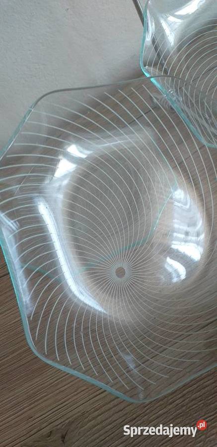 Półmiski deserowe prl Przedbórz