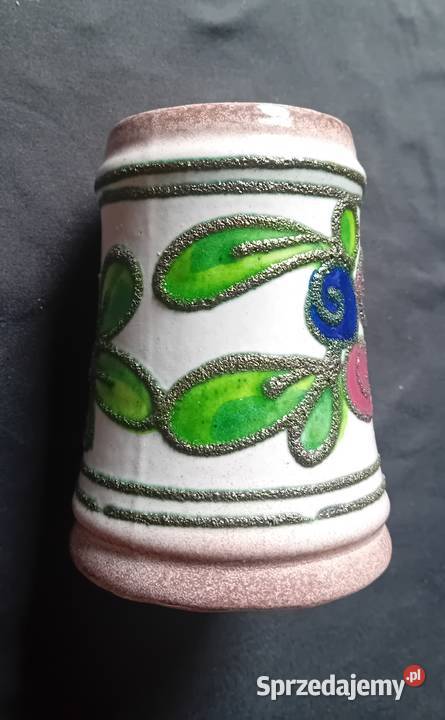 Ceramiczny kufel Fat Lava Strehla DDR lata 60e Koźminek