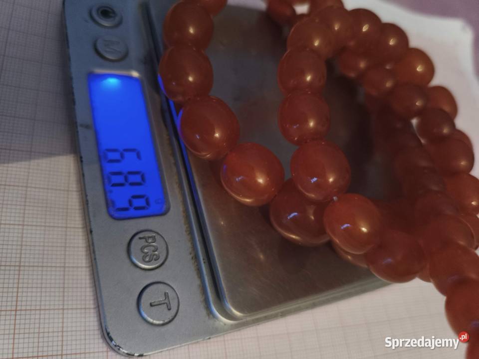 Naszyjnik bursztyn oliwki 68gr Białystok