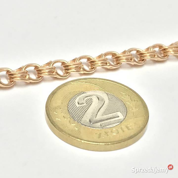 Złoty ŁAŃCUSZEK damski 14K piękny GARIBALDI 57 Warszawa